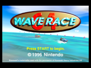 Wave Race 64 (Europe) (En,De) Title Screen
